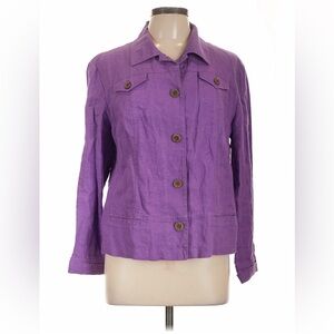 Chico's Vibrant Purple Jean Jacket